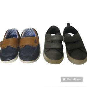 Bundle of 2 Boys Carter's Shoes Size 5 GUC